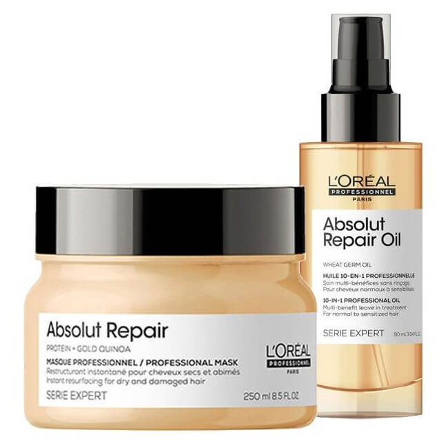 Speciale aanbieding Absolut Repair Routine L'Oréal Professionnel : 1 gratis shampoo van 300 ml