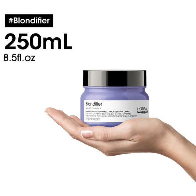 Pack Blondifier Shampoo riparatore lucido 300ml + Maschera lucida L'Oréal Professionnel 250ml