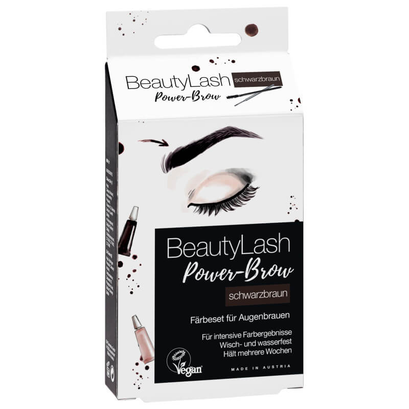 Kit de tintura vegana para Cílios e Sobrancelhas Castanho Escuro BeautyLash