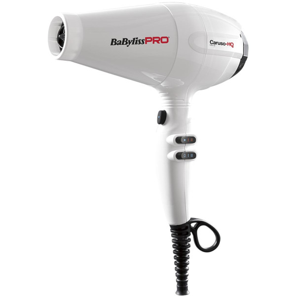 Secador de pelo iónico blanco Babyliss Pro Caruso HQ 2400W