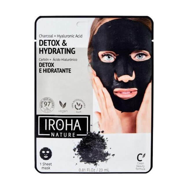 Máscara facial de tecido detox IROHA
