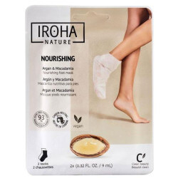 Meias máscara nutritiva para pés e unhas IROHA