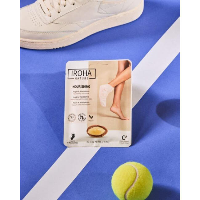 Meias máscara nutritiva para pés e unhas IROHA