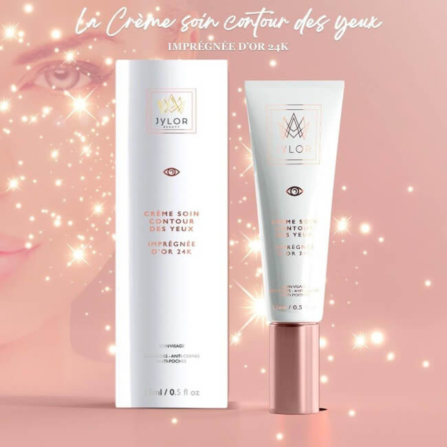 Crème verzorging voor de oogcontour met 24-karaats goud Jylor 15 ML