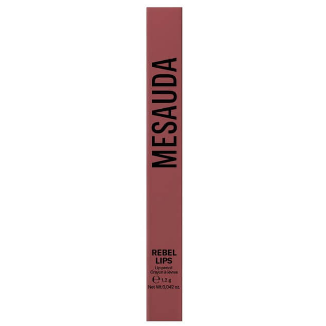 Crayon Rebelips 103 blush Mesauda

Dies bedeutet: Rebelips Lippenstiftstift 103 Blush von Mesauda.