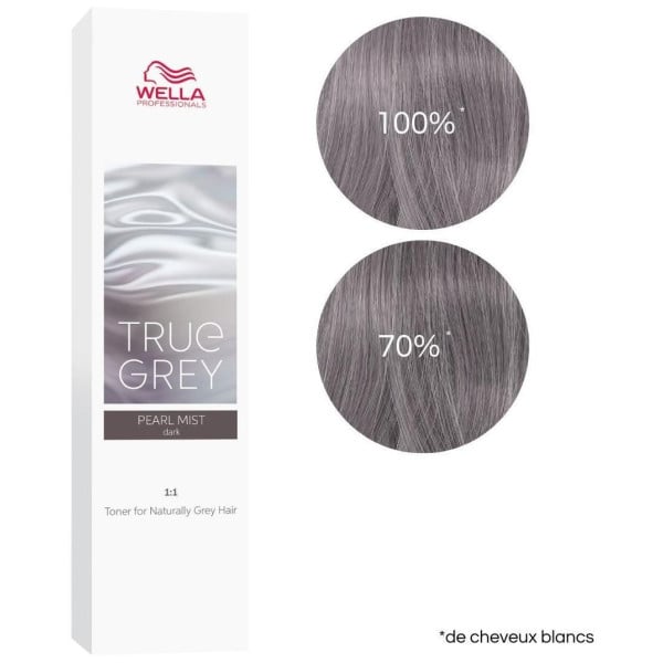 Coloration True Grey pearl mist dark Wella 60ML

This text seems to be referring to a hair dye product. It describes a specific 