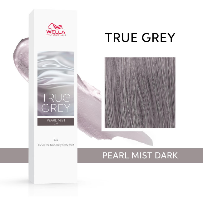 Coloración True Grey Pearl Mist Dark de Wella, 60ML.