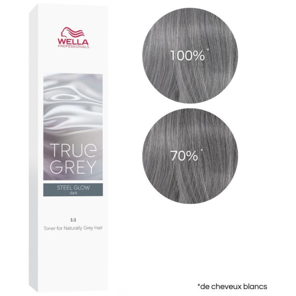 True Grey Steel Glow Dark Wella 60ML hair dye