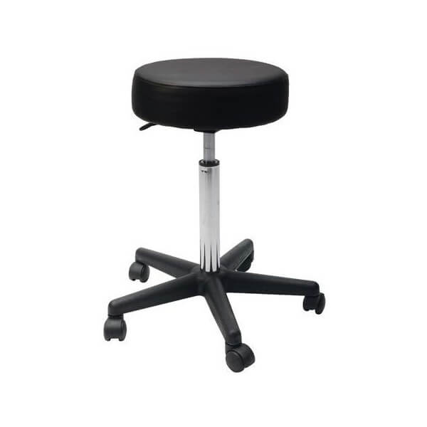 Tabouret professionnel coiffeur, esthéticienne, roues roller silicone.