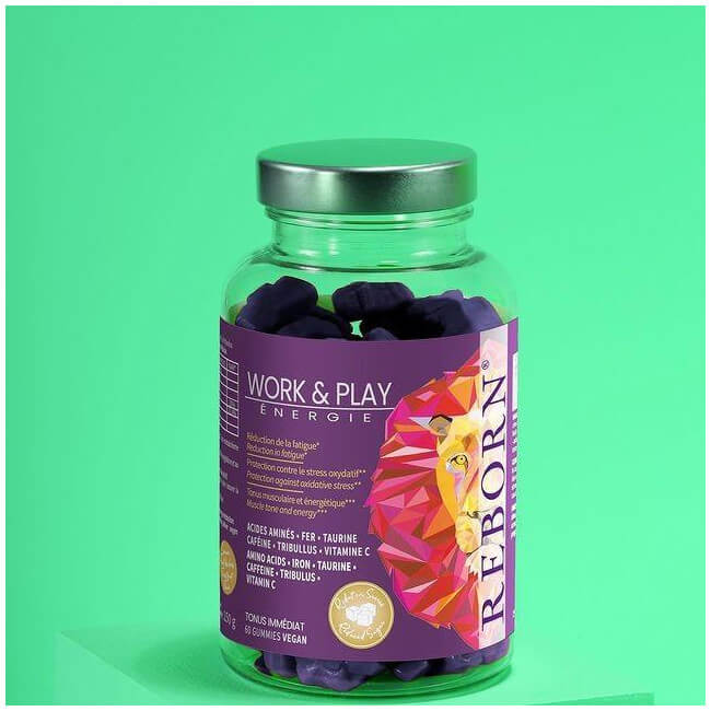 Dietary supplements for energy Work & Play Reborn 150g