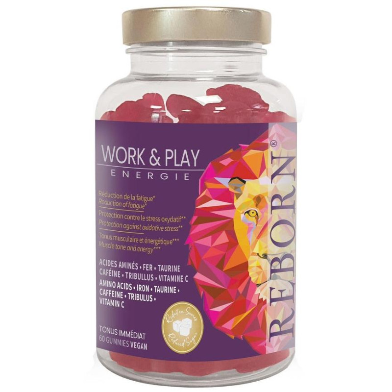 Dietary supplements for energy Work & Play Reborn 150g