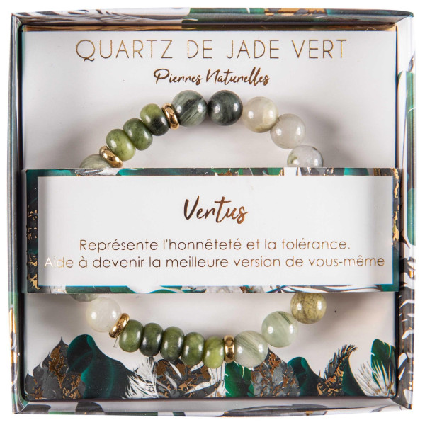 Bracelet Quartz de jade vert Stella Green