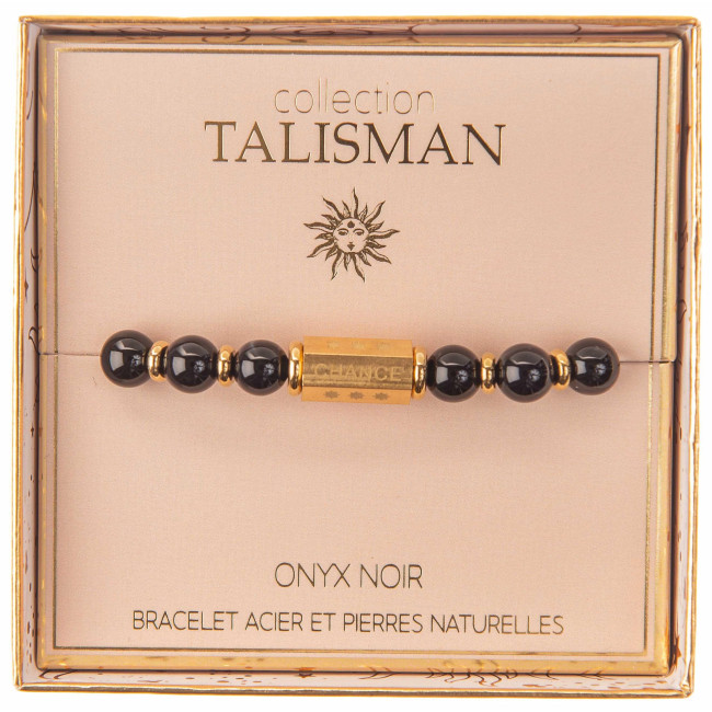 Bracelet talisman Onyx noir Stella Green