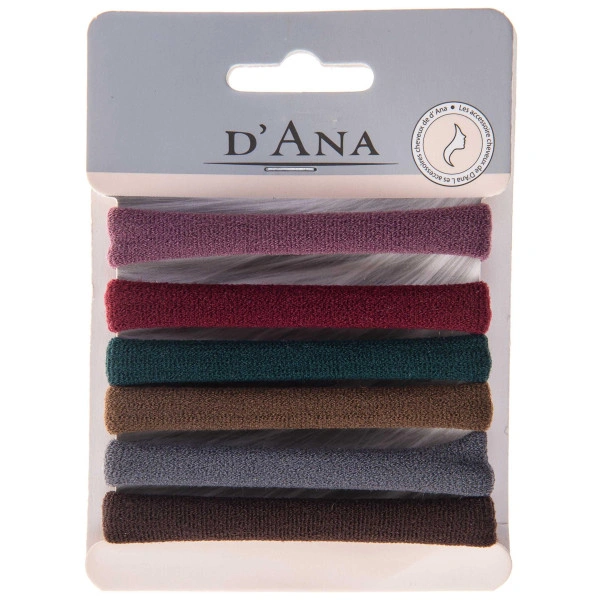 Lot de 6 élastiques assortis marron Stella Green