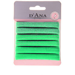 Conjunto de 6 elásticos verdes sortidos Stella Green.