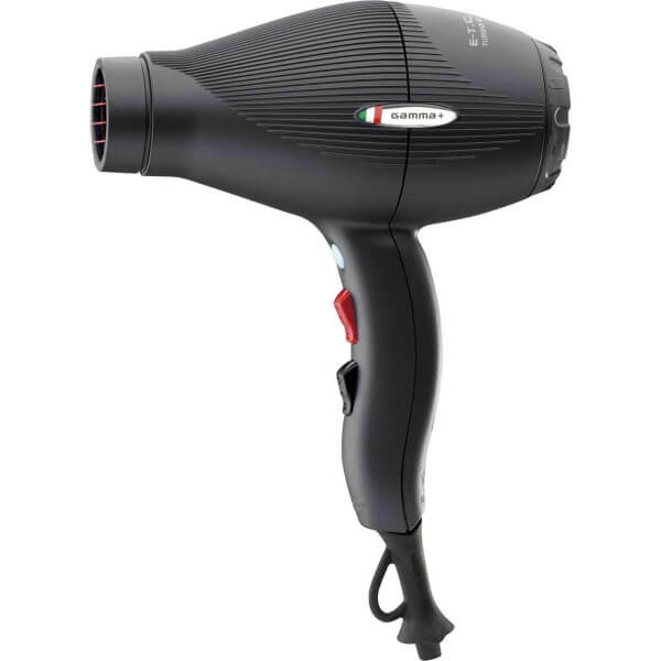 Secador de cabelo ETC preto opaco Gammapiù 2100W Secador de cabelo ETC preto opaco Gammapiù 2100W