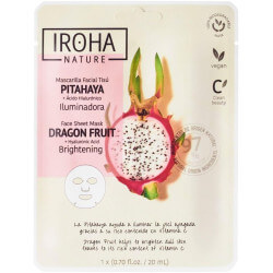 Máscara facial iluminadora Pitaya & Ácido hialurônico Natural Extracts Iroha Nature