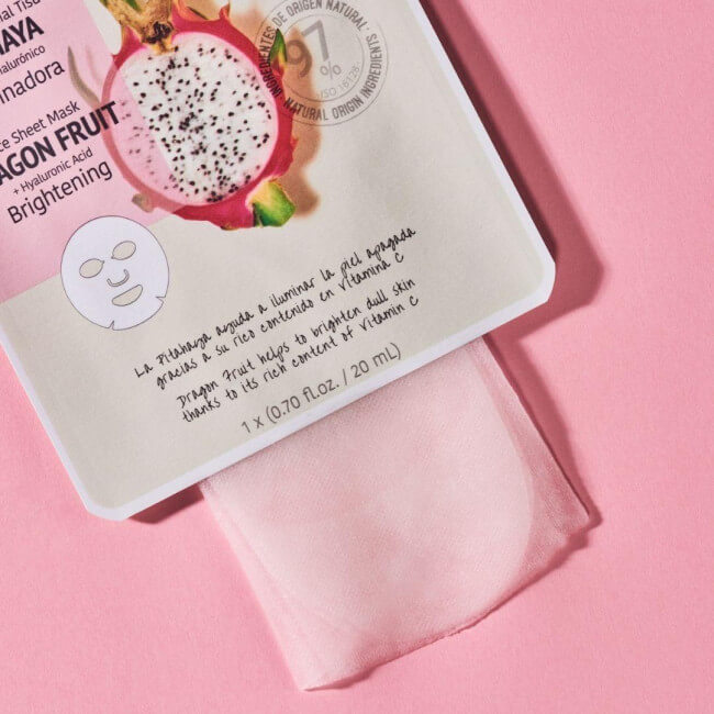 Masque visage met verhelderende werking Pitaya & Hyaluronzuur Natural Extracts Iroha Nature