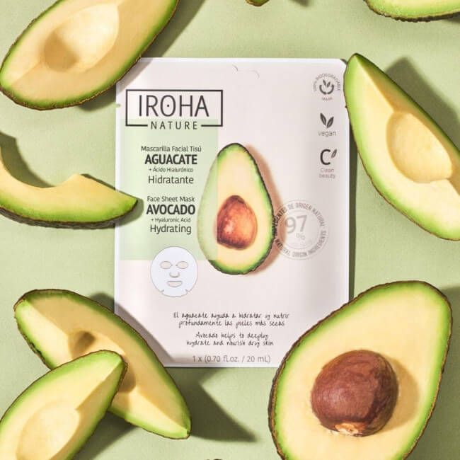 Iroha Mascarilla de Extractos Naturales de Aguacate