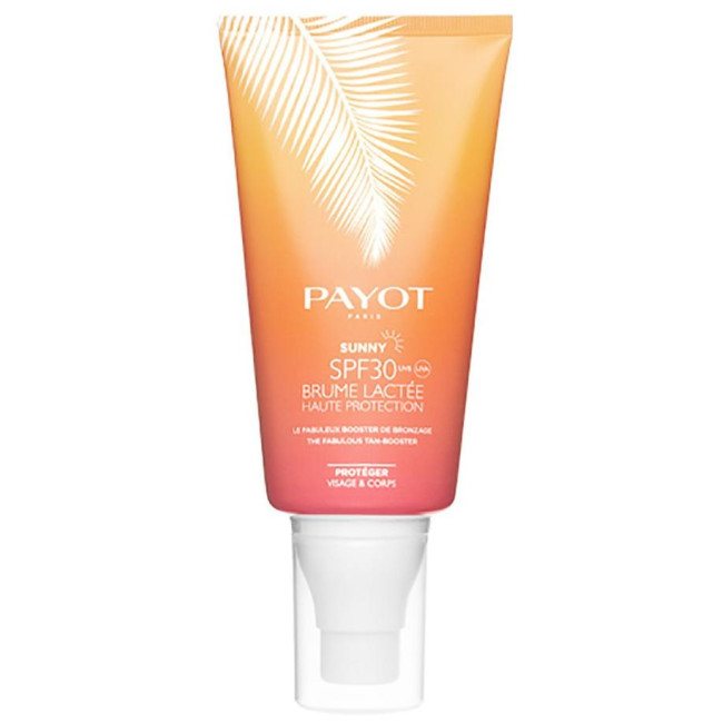 Brume lactée Spf30 Sunny Payot 150ML

Translated to German:

Milchiger Nebel Spf30 Sunny Payot 150ML