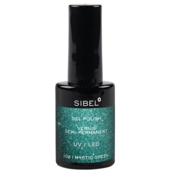Semi-permanent nail polish n°102 Mystic green Sibel 14ML