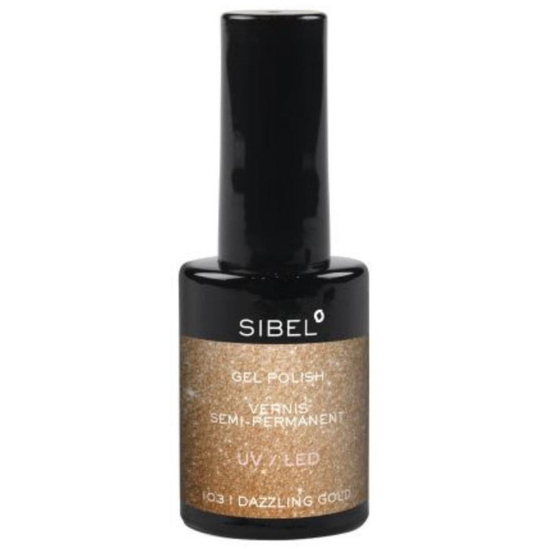 Semi-permanent nail polish no.103 Dazzling gold Sibel 14ML
