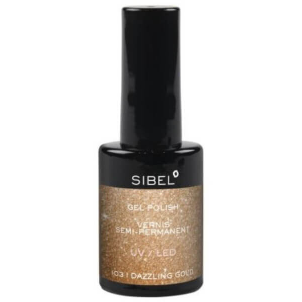 Esmalte semipermanente n°103 Dorado deslumbrante Sibel 14ML