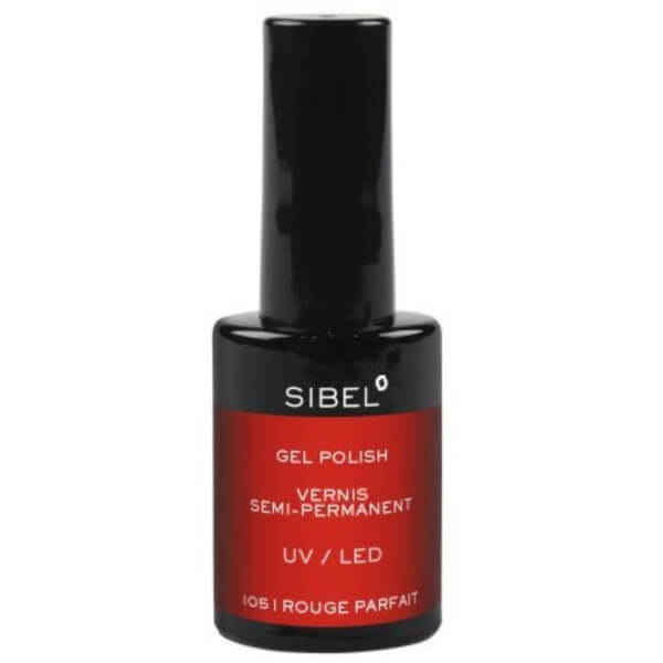 Vernis semipermanente nº 105 Rojo perfecto Sibel 14ML