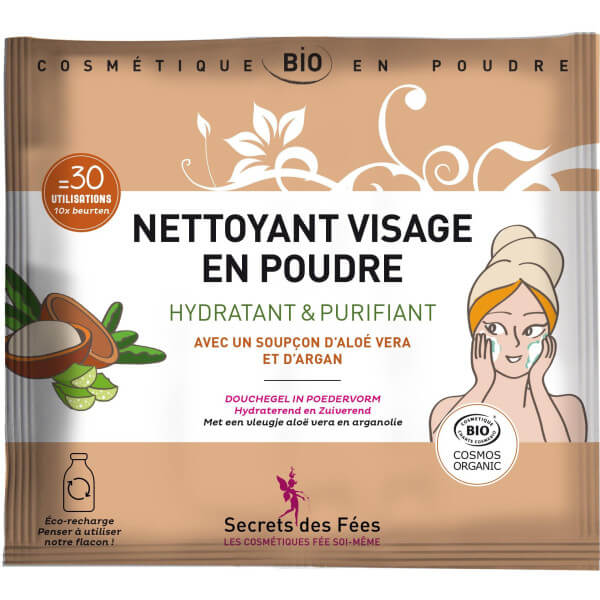 Nettoyant visage en poudre bio Secrets des Fées Nettoyant visage en poudre bio Secrets des Fées