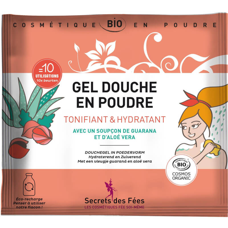 Gel de ducha en polvo orgánico Secrets des Fées