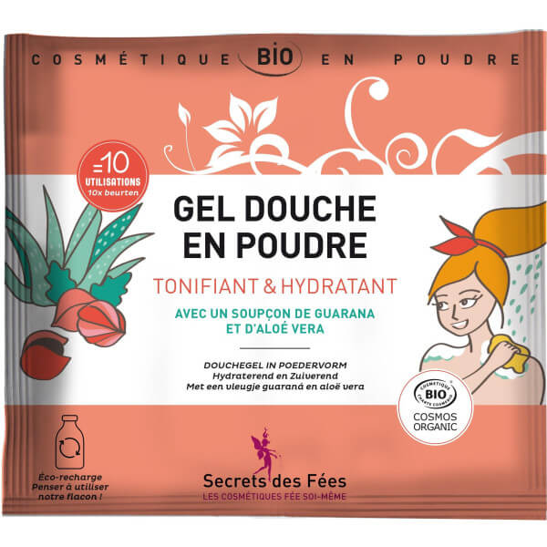 Gel de ducha en polvo orgánico Secrets des Fées