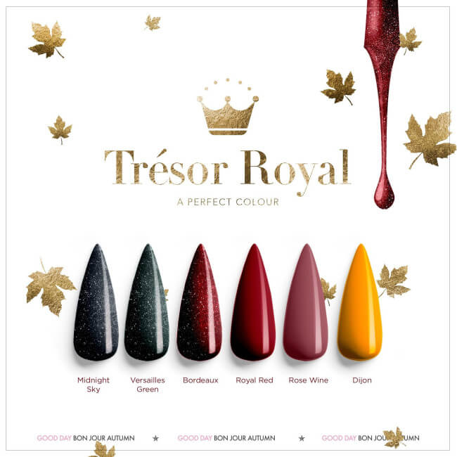 Mini semi-permanent nail polish Hybrid Shine n°354 Dijon Tresor Royal Mollon Pro 8ML