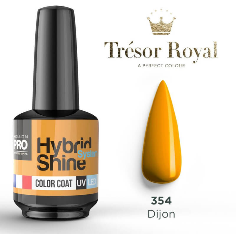 Mini smalto semipermanente Hybrid Shine n°354 Dijon Tresor Royal Mollon Pro 8ML