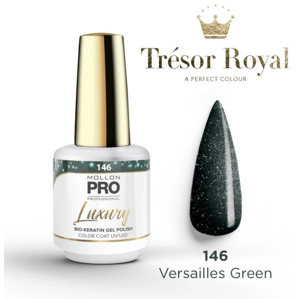 Smalto semipermanente Luxury n°146 Versailles Green Mollon Pro 8ML