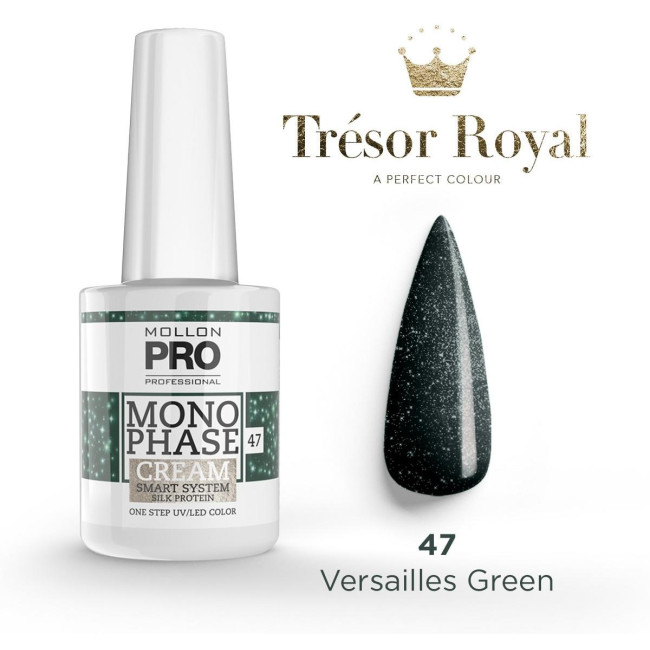 Vernis Monophase n°47 Versailles Green uv/led Mollon Pro 10ML