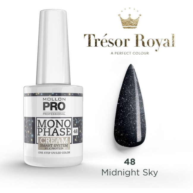 Monophase nail polish No. 48 Midnight Sky uv/led Mollon Pro 10ML