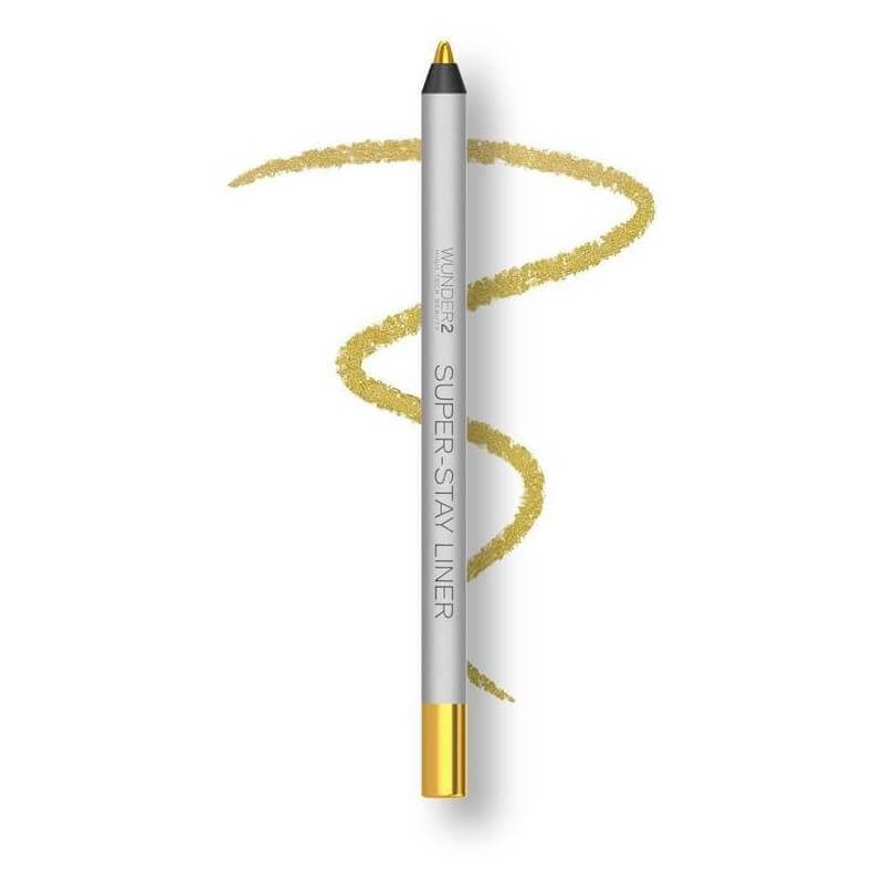 Wunder2 lápis de olhos super-stay cor ouro metálico 1,2g