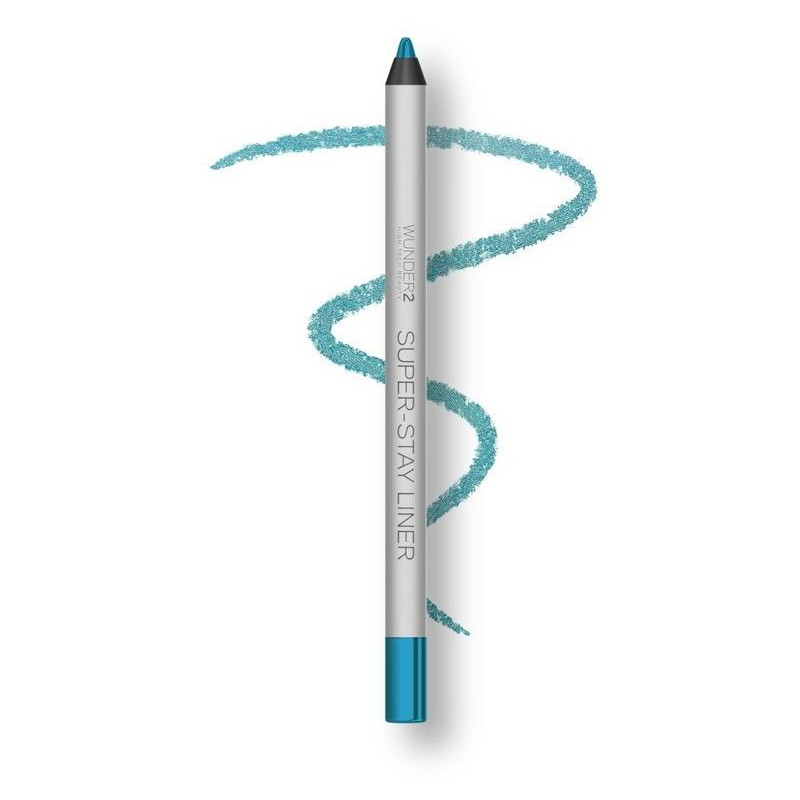 Wunder2 matita per gli occhi super-stay color turchese metallico da 1,2 g