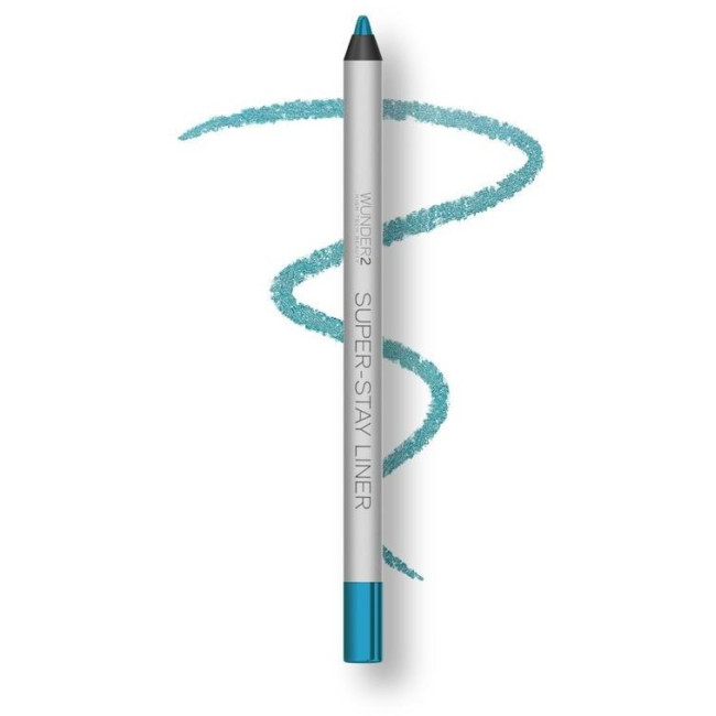 Wunder2 matita per gli occhi super-stay color turchese metallico da 1,2 g