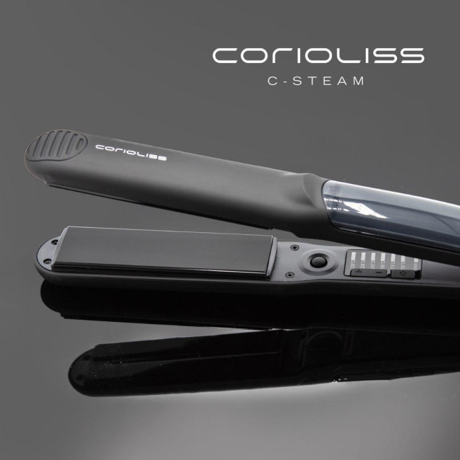 Steam hair straightener C-STEAM black Corioliss
