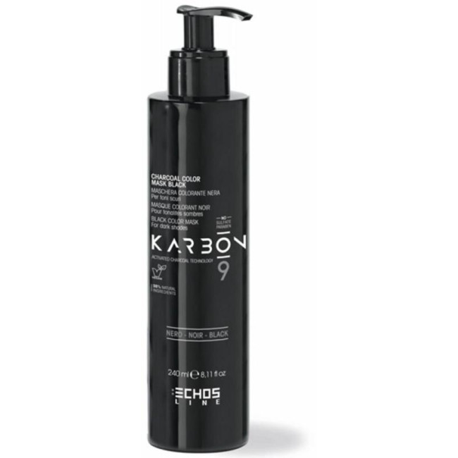 Tinte para cabello negro KARBON 9 de 240 ml