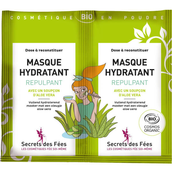 Masque hydratant repulpant bio Secrets des Fées 2x4,5g Masque hydratant repulpant bio Secrets des Fées 2x4,5g