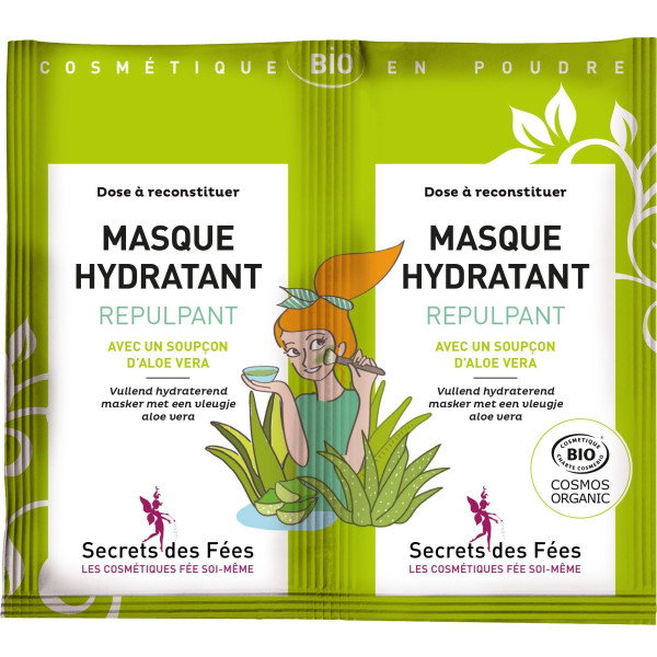 Secrets des Fées organic plumping moisturizing mask 2x4,5g