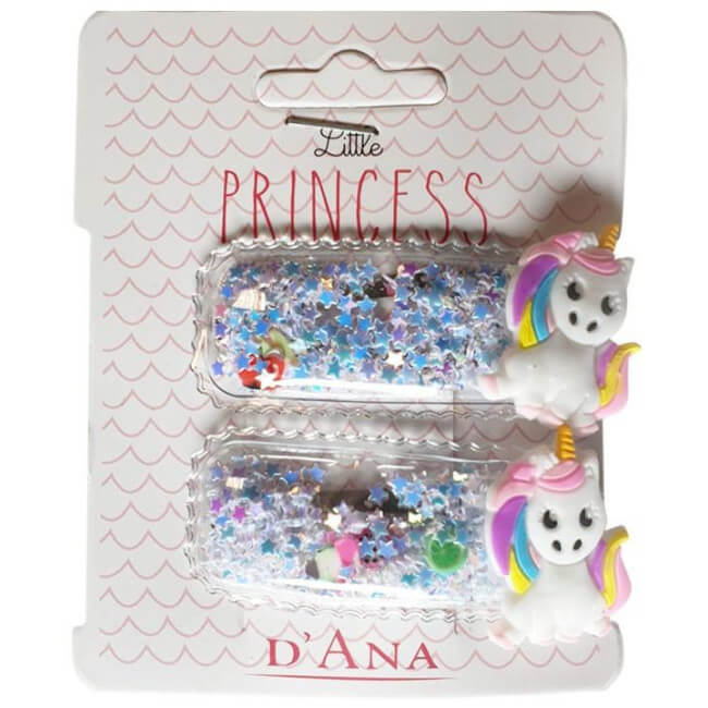 Barrettes à cheveux avec licorne Bleu Stella Green