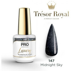 Verniz semi-permanente Luxury n°147 Midnight Sky Green Mollon Pro 8ML