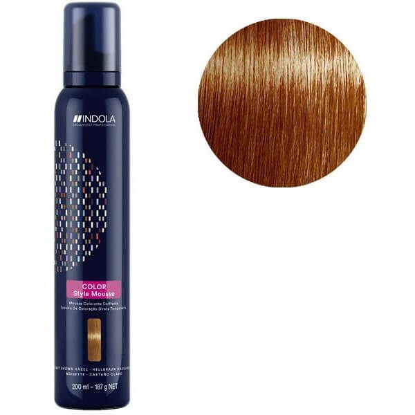 Mousse colorante coiffante noisette Indola 200ML