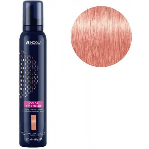 Mousse colorante coiffante abricot Indola 200ML