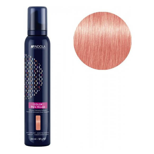 Mousse colorante coiffante abricot Indola 200ML