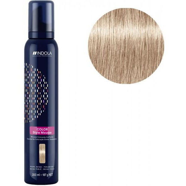 Mousse colorante coiffante beige perlé Indola 200ML