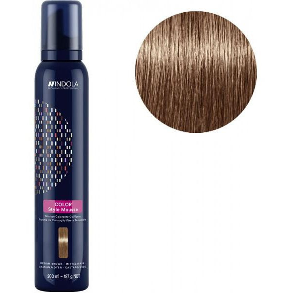 Indola medium brown styling coloring mousse 200ML